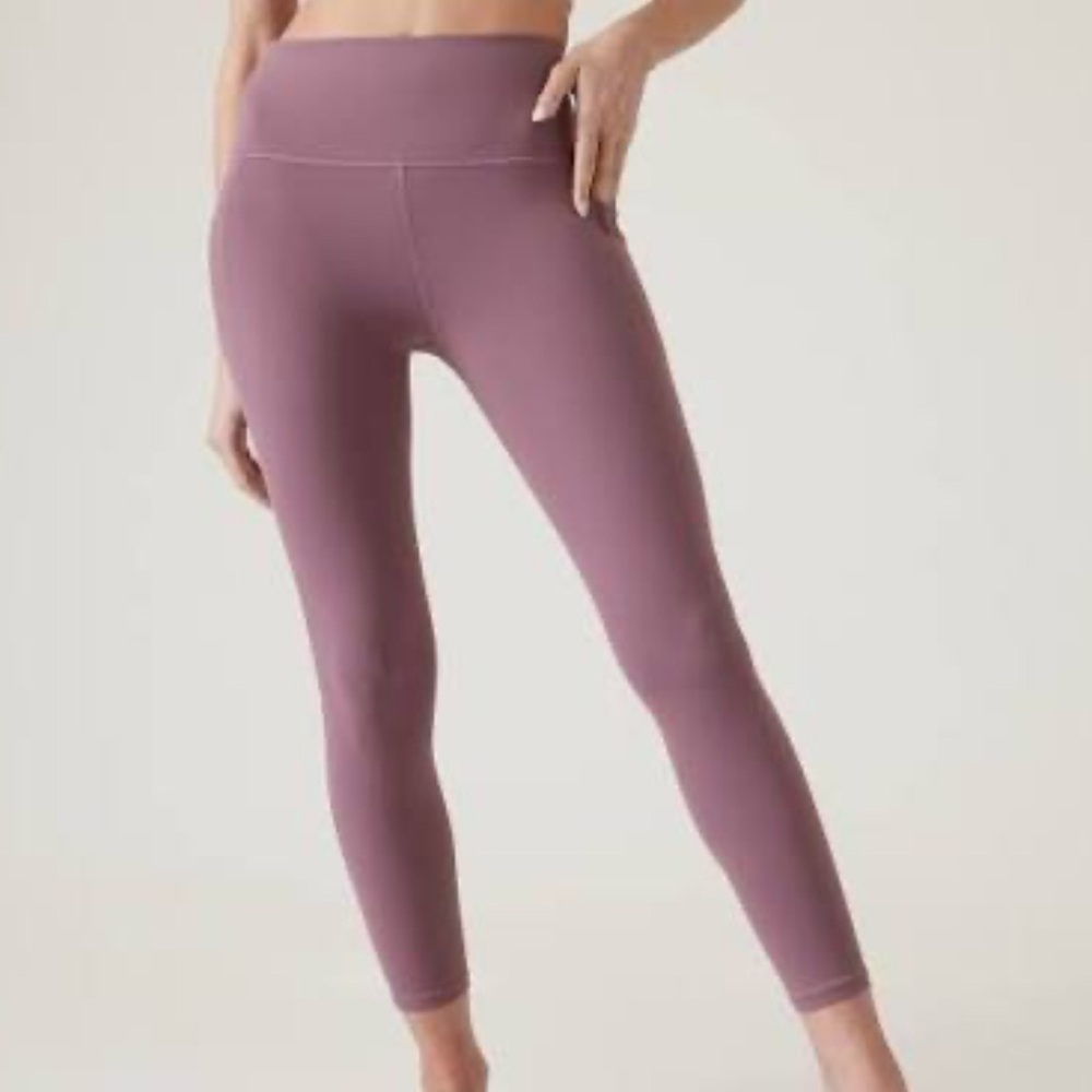 ATHLETA Salutation Stash 7/8 Tight Leggings Pink Size Small